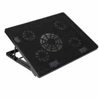 Chladiaca podložka pod notebook Mars Gaming MNBC2 do 17,35 palca, 5 tichých ventilátorov, červené LED podsvietenie, 2x USB 2.0, čierno-červená, neúplné balenie 1