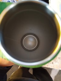 ion8 čelična boca za vodu 600 ml s ljubičastim uzorkom jednoroga, poklopac s flip otvaranjem bez curenja, otvaranje jednom rukom — rabljeno (stanje: vidi 2. sliku) 2
