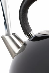 Impolio Retro Fekete Vízforraló 1,7L - 2200W, Vízkőszűrővel és Automatikus Kikapcsolással 5