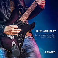 LEKATO Mini Gitárerősítő 5W - Hordozható, Bluetooth-os Zsebméretű Erősítő, Beépített Effektekkel, Elektromos Gitárokhoz, 6 Órás Üzemidő 6