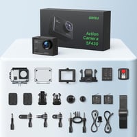 Surfola 5K Akciókamera 40M Vízálló WiFi EIS Stabilizátor 24MP Külső Mikrofonnal 9