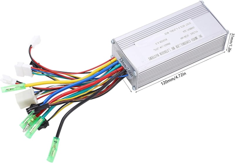 BuyWeek 36V/48V 500W/750W Kefe Nélküli Motor Vezérlő Készlet 866 LCD Kijelzővel - Elektromos Kerékpár és Roller Vezérlő Egység 22mm Kormányr