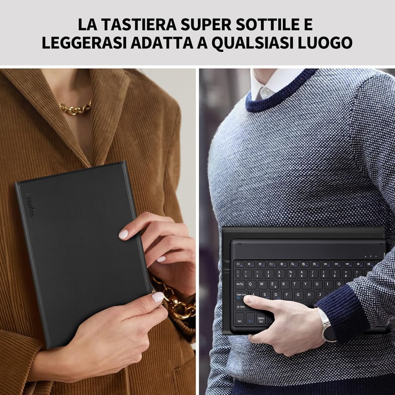 Lenovo Tab P11 (2. gen) 11.5" EasyAcc olasz bluetooth billentyűzetes tok - fekete
