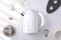 ASCOT Retro Fehér Elektromos Vízforraló 1,5L - Rozsdamentes Acél, Túlforrás Védelem 4
