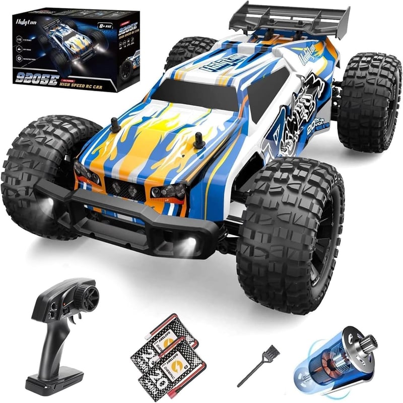DEERC 9205E RC Autó 1:10 Távirányítós Terepjáró 48 km/h Sebességű 4WD Monster Truck Buggy 2 Akkumulátorral, 100m Hatótávolsággal