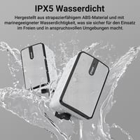 Inwa Bluetooth Kültéri Hangszóró, 250W Vezeték Nélküli Hangrendszer, IPX5 Vízálló, Falra Szerelhető, 2db Szinkronizálható Hangszóró Távirány 4