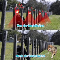 DAYTEE Napelemes Mozgásérzékelős Riasztó Stroboszkóp Fénnyel és Távirányítóval, 100dB, IP55 Vízálló 5