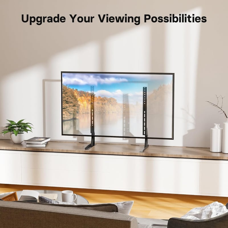 1home Univerzális TV Állvány Asztali Monitortartó 22-65" Képernyőkhöz - Televízió Talp Konzol LCD LED Képernyőemelő