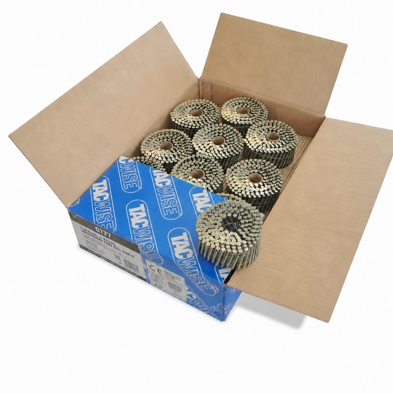 Pozinkované ploché klince na cievke Tacwise 0777, 2,8 x 50 mm – 4000 ks na cievke, neúplné balenie (chýba 1 cievka) — sada 19 ks