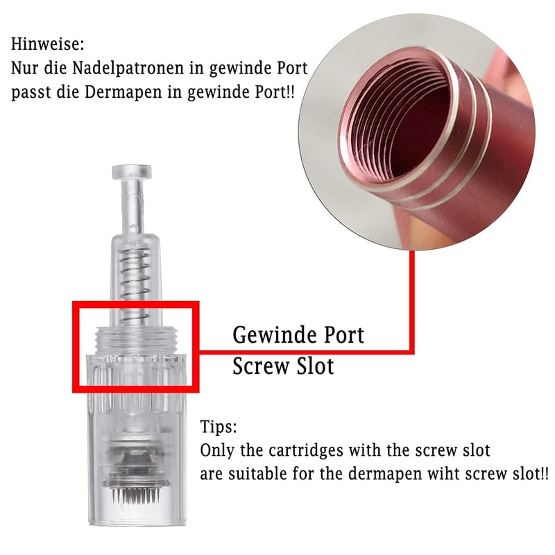 BOWKA 36 tűs univerzális patron derma penhez, 10 db, állítható menetes
