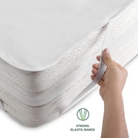 Vízálló, légáteresztő pamut matracvédő 160x200 cm - Antiallergén, mosható 7