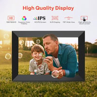 BIGASUO Frameo 10.1" WiFi Digitális Képkeret - HD IPS Érintőképernyő, 32GB Memória, Automatikus Forgatás, Fali Rögzítés, Azonnali Fotómegosz 5