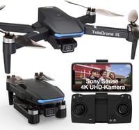 Toladrone TD31GPS 4K Drón GPS Navigációval - 5G WiFi FPV Élőkép, Kefenélküli Motor, Automatikus Visszatérés, Követés Funkció, Kezdőknek és H 1