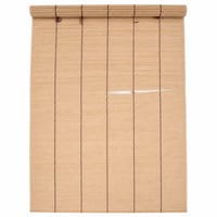 vidaXL Bambusz Roló Barna 80x160 cm – Felgöngyölíthető Ablakárnyékoló, Természetes Bambusz – sérült roló (egy helyen sérült) 1