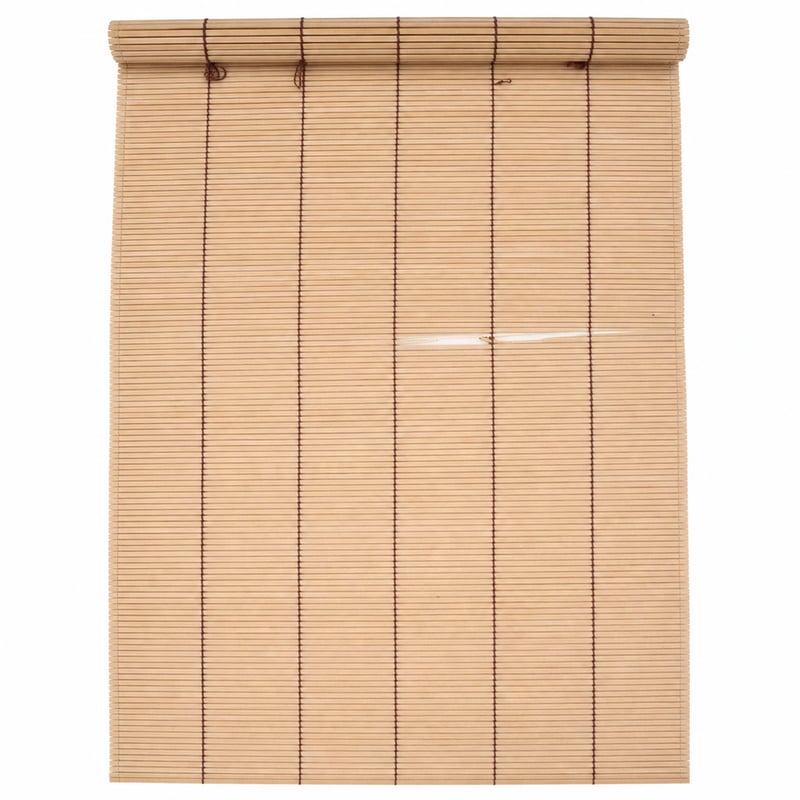 vidaXL Bambusz Roló Barna 80x160 cm – Felgöngyölíthető Ablakárnyékoló, Természetes Bambusz – sérült roló (egy helyen sérült)