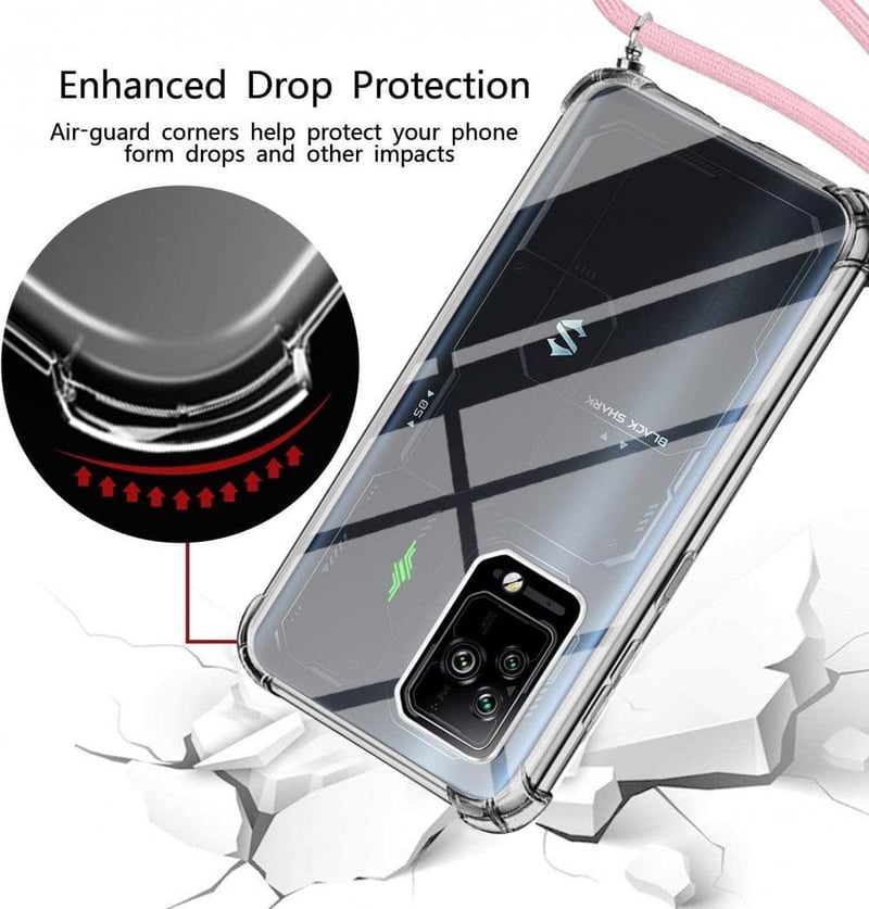 Black Shark 5 Pro Rózsaszín Állítható Mobiltelefon Lánc