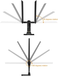 BrosTrend 1200Mbps WiFi adapter PC-hez, dupla sávos USB antenna Windows 11/10 kompatibilis 5