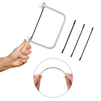 QIMEI-SHOP Dekopírfűrész Lapok 127mm - 24db Szúrófűrész Penge Készlet 10/14/18/24 Fogas Acél Fa és Műanyag Vágásához 3