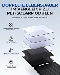 BigBlue Solarpowa 20W ETFE Összehajtható Napelemes Töltő, USB-A és USB-C Csatlakozóval, IP65 Vízálló, Állvánnyal, Mobiltelefon és Tablet Kom 4