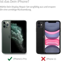 GIGA Fixxoo iPhone 11 Pro Retina LCD Kijelző Csereképernyő - Érintőképernyős Üveg Szerszámkészlettel - Egyszerű Kijelzőjavító Szett 3