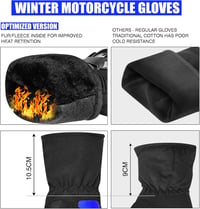 WESTWOOD FOX Vízálló Téli Motoros Kesztyű - Érintőképernyős, Könnyű, Meleg Védőkesztyű Férfiaknak és Nőknek, BMX, ATV, UTV, Hegyi Kerékpároz 6