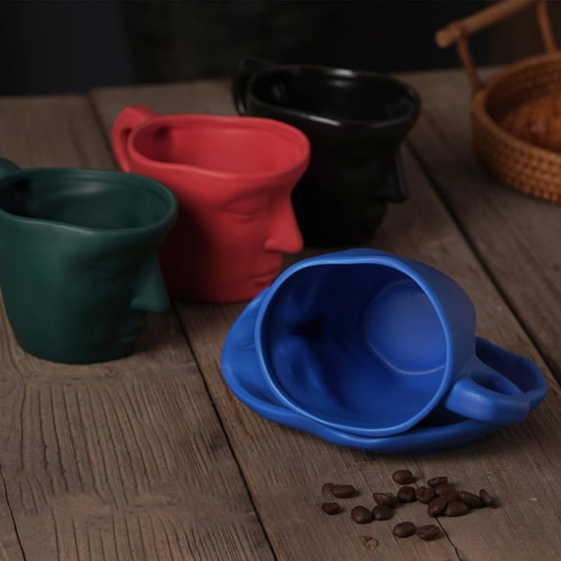 Baci Milano fekete kávéscsésze szett pároknak, 290ml - Egyedi ajándék évfordulóra