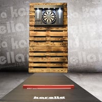 KOTO Professzionális Darts Szőnyeg - Piros, 285x80 cm, Csúszásmentes, Dobóvonal Jelzővel, Eredményjelzővel, Padló és Nyíl Védelem 5