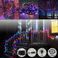 ELKTRY 100m-es Színes LED Fényfüzér Időzítővel, Kültéri-Beltéri Használatra - 1000 LED, 8 Mód 3