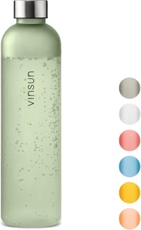 VINSUN Kulacs 650ml - Szivárgásmentes BPA-mentes Tritan Műanyag Ivópalack Szénsavas Italokhoz - Könnyű Sportpalack Túrázáshoz, Biciklizéshez 1