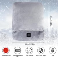Flintronic 3 fokozatú, mosható elektromos lábmelegítő gyors fűtéssel - Szürke 2