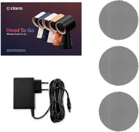 CIARRA CBPHW01 Hordozható Mini Páraelszívó - Fehér Asztali Konyhai Elszívó 2 Sebességgel, LED Világítással, Kempingezéshez, Lakóautóhoz, Gri 5