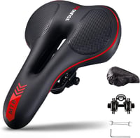 Șa de Bicicletă YOUNGDO cu Gel - Ergonomică, Respirabilă, Absorbantă de Șocuri, Scaun Bicicletă pentru MTB și Biciclete de Șosea, Husă Impermeabilă 1