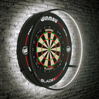 Winmau Plasma Darts Világítás és Kiegészítők - Professzionális Alumínium Dartvilágítás Felnőtteknek, Fekete, 74 cm 10