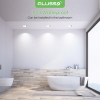ALUSSO LED Süllyesztett Mennyezeti Spotlámpák, Fényerőszabályozható, 3 Színhőmérséklet, IP44 Vízálló, Fürdőszobába, Konyhába, 6 db Szett 7