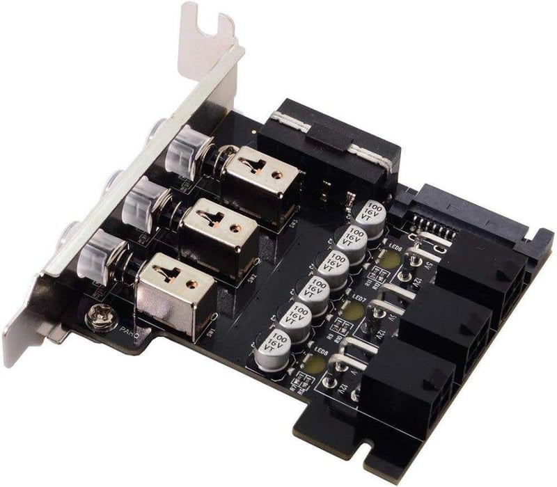 JSER 3 Portos HDD Kapcsoló Alacsony Profilú Tartóval - Felújított