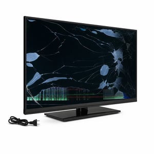 Televizor Smart Toshiba 40LV3563DG 40 inchi Full HD 1920x1080 HDR WiFi Alexa — defect, pentru piese: ecran deteriorat (stare: vezi a 2-a imagine)