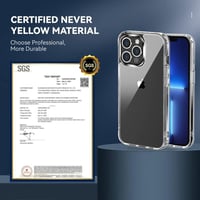 iPhone 13 Pro átlátszó vékony szilikon védőtok, ütésálló 3