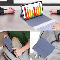 Xiaomi Redmi Pad SE 2023 QWERTZ billentyűzetes tok, lila, levehető mágneses 3