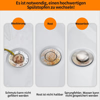 Univerzális Lefolyódugó Szűrővel Mosdóhoz és Kádhoz (38-43mm) 6