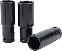 Katsu 1/2" Mély Dugókulcs Készlet 10 db (8-24 mm) - S2 Acél Ütvecsavarozóhoz, Autó, Motor Szereléshez, Műhelyekbe, Hordtáskával 6