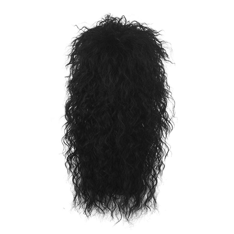 Fekete Mullet Paróka - 70-80-as Évek Retro Rock Punk Stílus