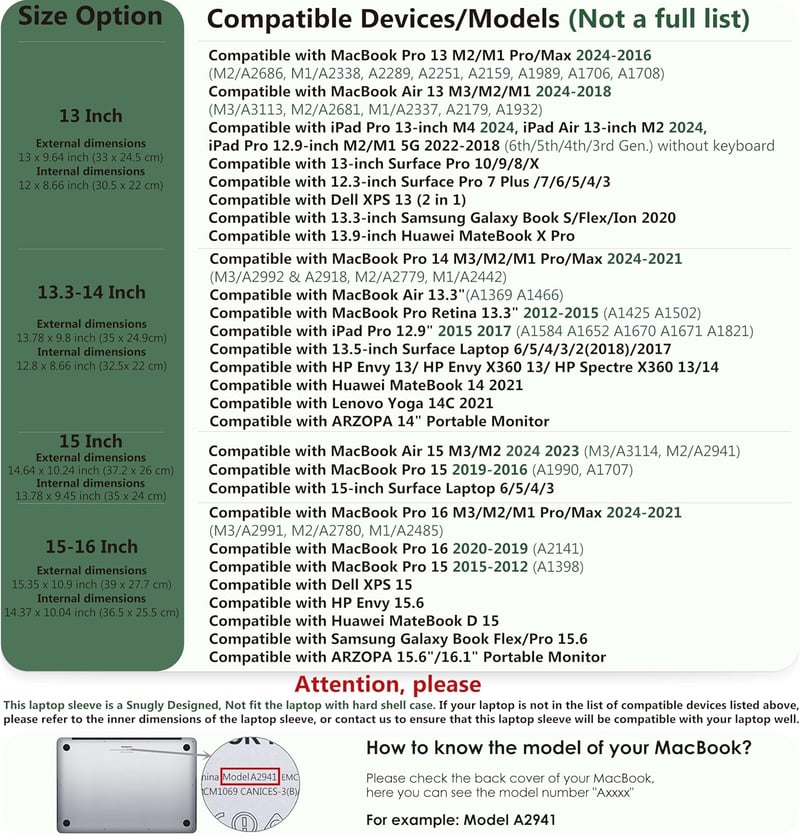 MacBook Pro 16" M3/M2/M1 védőtok állvánnyal, XPS 15 kompatibilis - Éjzöld