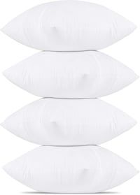Utopia Bedding 4 db-os Fehér Párna Belső 50x50 cm - Töltelék Díszpárnához, Kanapéhoz 2