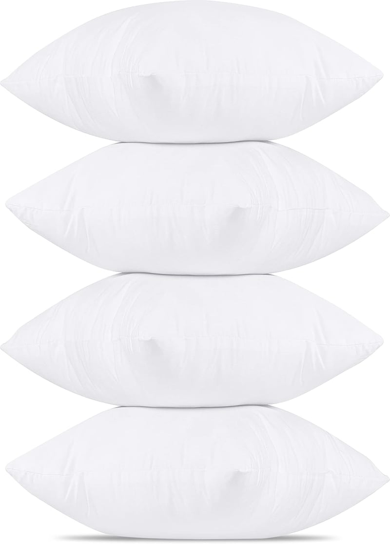 Utopia Bedding 4 db-os Fehér Párna Belső 50x50 cm - Töltelék Díszpárnához, Kanapéhoz