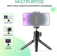 YOTON YT10 Mini Projektor Állvány - 360° Forgatható Gömbfejjel, Kamerához, Webkamerához - Könnyű Alumínium Tripod 3 Font Teherbírással 5