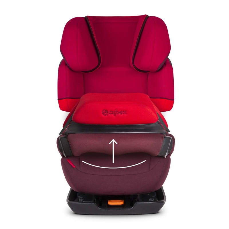 CYBEX Pallas S-Fix 2-in-1 Gyerekülés, ISOFIX Rögzítéssel, 9-36 kg, 9 Hónapos-12 Éves Korig, 11 Pozíciós Dönthetőség, Rumba Piros