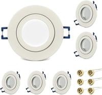 Süllyeszthető GU10 LED spotlámpa keret szett, 3 darabos 1