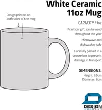 Retro "British 1953 Classic" feliratú bögre - Mainly Mugs nosztalgia kollekció 3