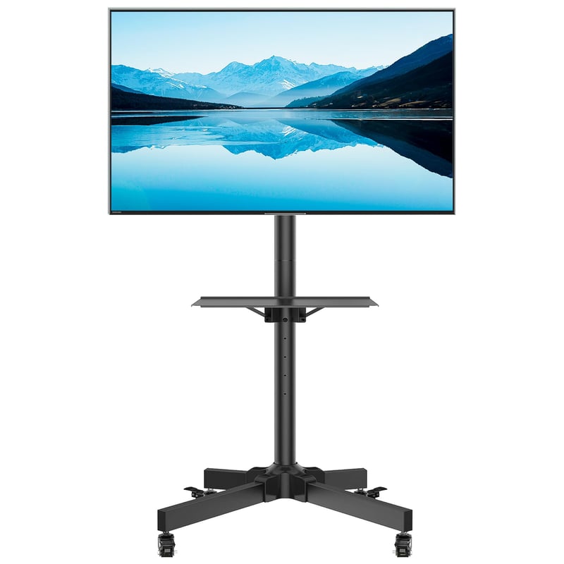 1home Mobilni TV Stalak s Kotačima Nosač za 23-55" Plazma/LCD/LED Ekrane - Podesiva Visina Televizijskih Kolica za Kućnu Uporabu