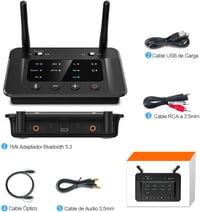 1Mii B03 Bluetooth 5.0 adó-vevő TV-hez - 50m hatótáv, kettős kapcsolat, HiFi hangminőség, alacsony késleltetés, optikai és AUX csatlakozás 7